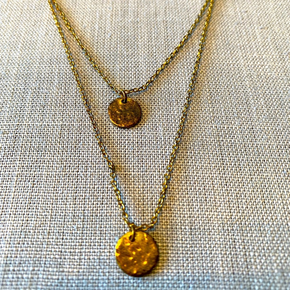 Free with purchase- 2 layer copper necklace